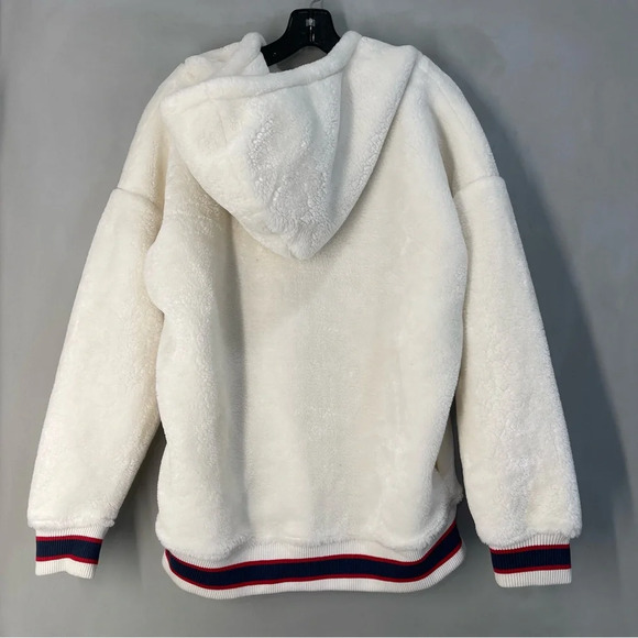 UGG AUSTRALIA KAILANI SHERPA HOODIE PULLOVER CREAM SIZE M - Picture 9 of 14